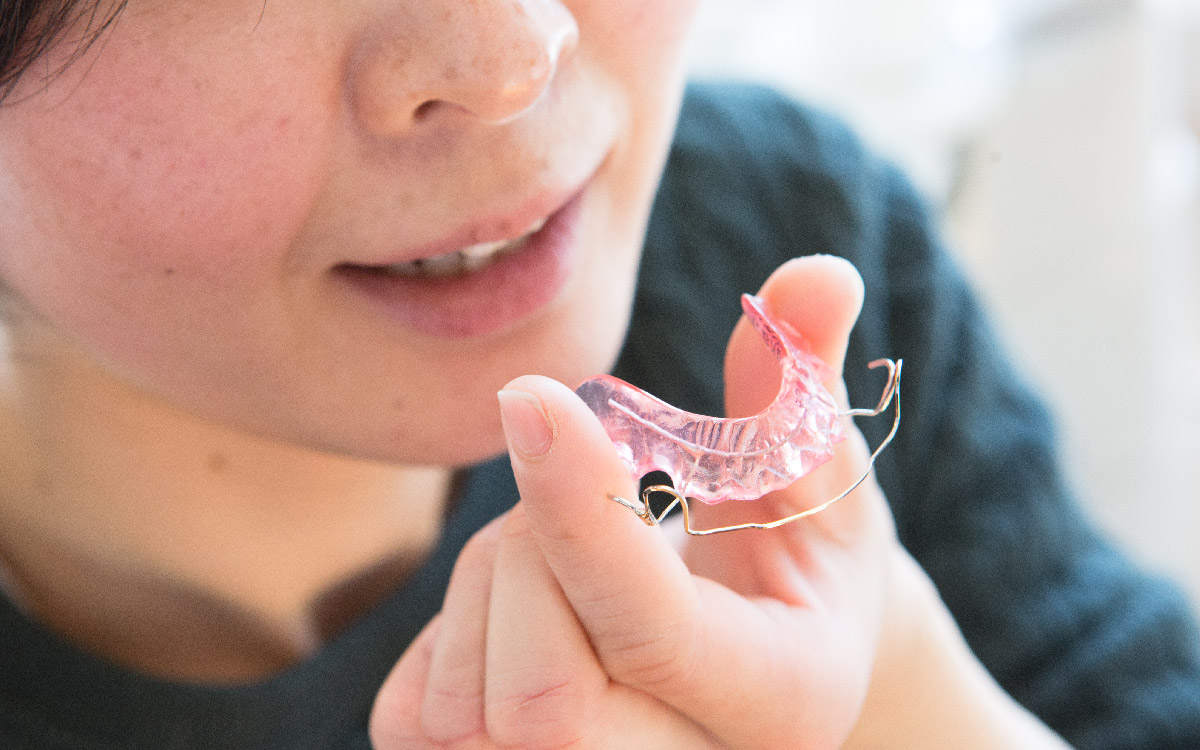 画像：歯並びに影響する癖の改善（MFT）